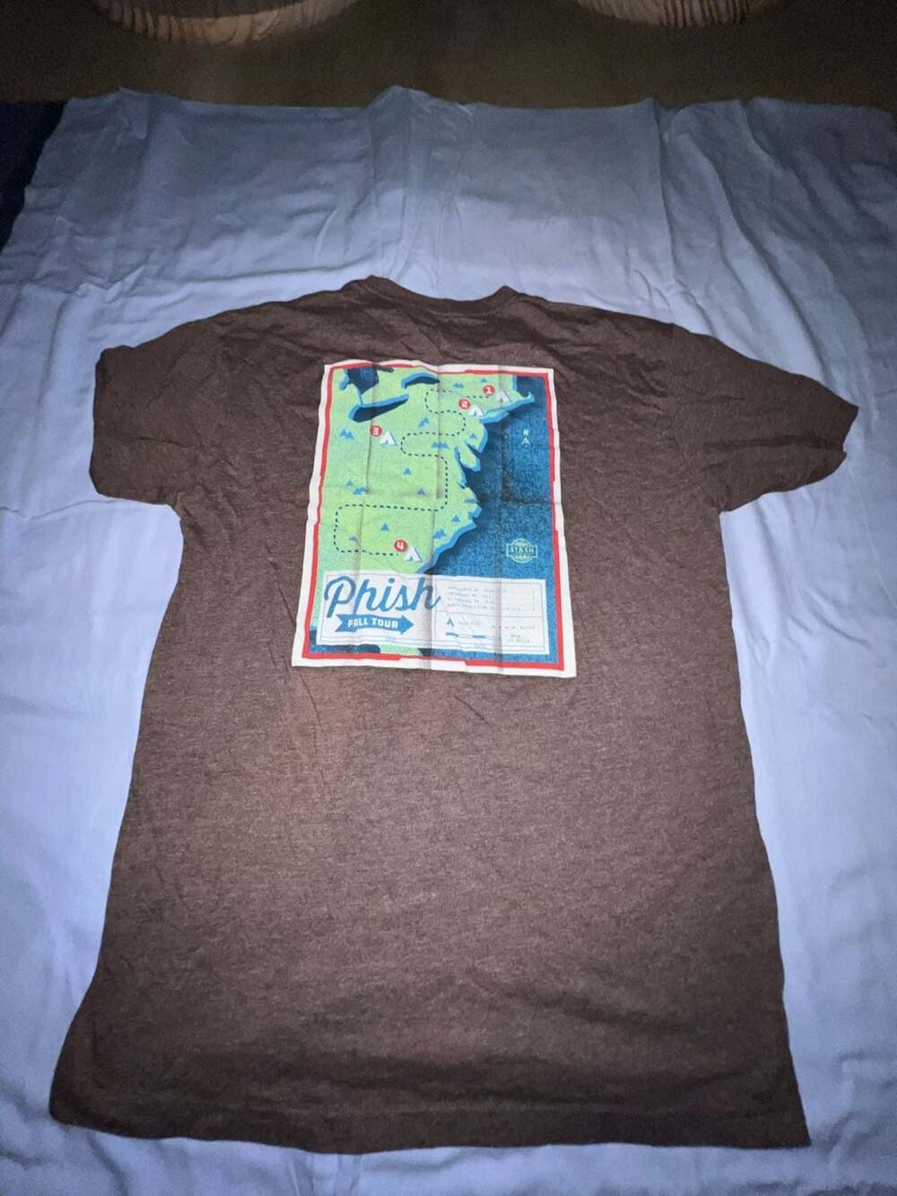 Phish 2019 Fall Tour Road Map T-Shirt